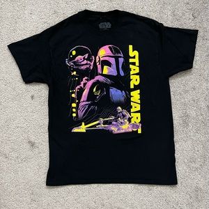 Star Wars Mandalorian Grogu “baby Yoda” Black T-Shirt Mens Size L Large Disney